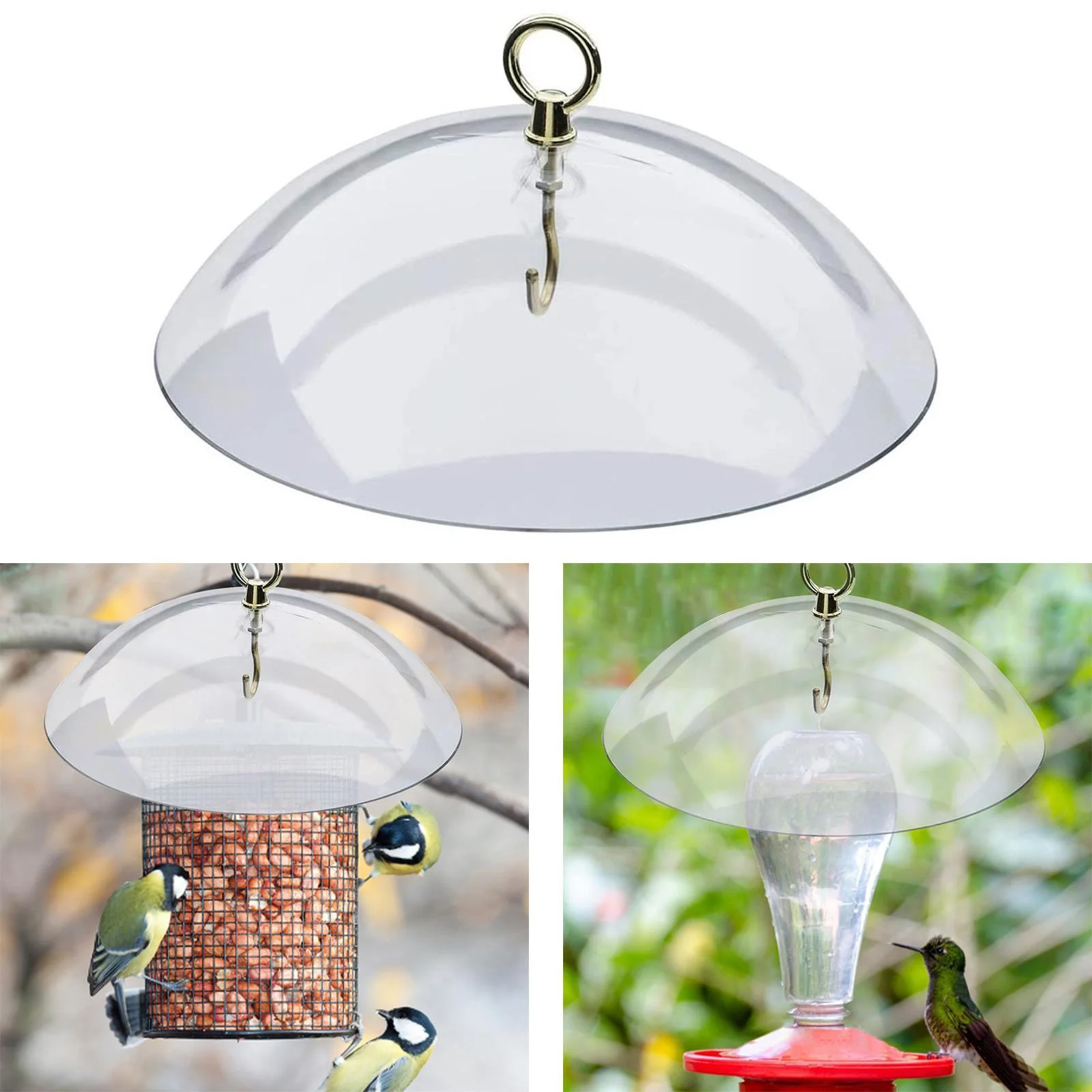 Visible Bird Feeders Cover Dry Rain Cover Rustproof Watch Birds With A 2 Way Hook 26x26x8cm Protect Small Bird
Visible Bird Feeders Cover Dry Rain Cover Rustproof Watch Birds With A 2 Way Hook 26x26x8cm Protect Small Bird