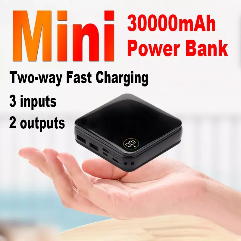 2023New 30000mAh Two-way Fast Charging Power Bank Mini Digital Display 2USB External Battery Portable Charger for iPhone Xiaomi
2023New 30000mAh Two-way Fast Charging Power Bank Mini Digital Display 2USB External Battery Portable Charger for iPhone Xiaomi