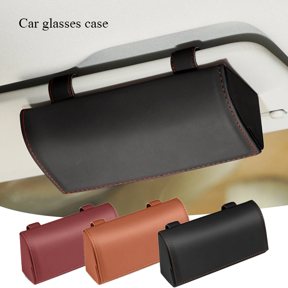 PU Leather Car Glasses Case Sunglasses Storage Box 3 Colors Auto Interior Accessories Glasses Holder Sun Visor Fast Delivery
PU Leather Car Glasses Case Sunglasses Storage Box 3 Colors Auto Interior Accessories Glasses Holder Sun Visor Fast Delivery