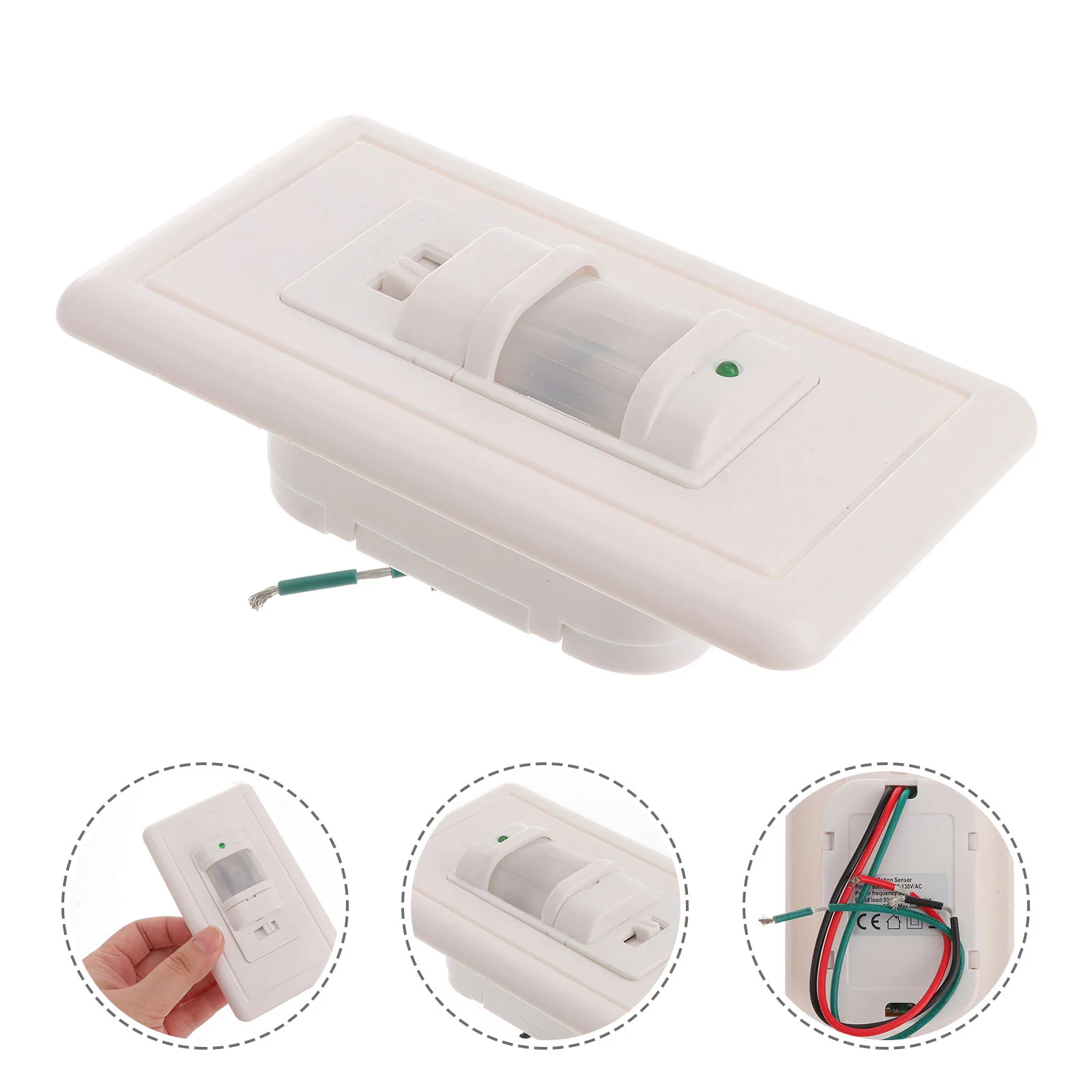 110V Automatic Body Sensor IR Sensors Switch Motion Wall Mount Outdoor Light (White)
110V Automatic Body Sensor IR Sensors Switch Motion Wall Mount Outdoor Light (White)