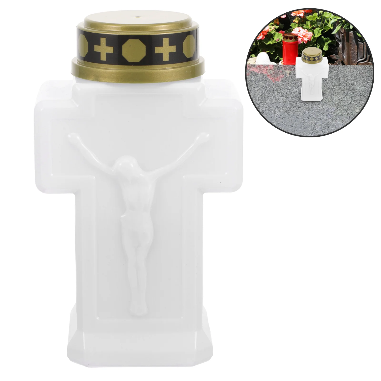 Battery Powered Light Garden Flameless Candles The Cross Grave Outdoor Plastic Lamps
Battery Powered Light Garden Flameless Candles The Cross Grave Outdoor Plastic Lamps
