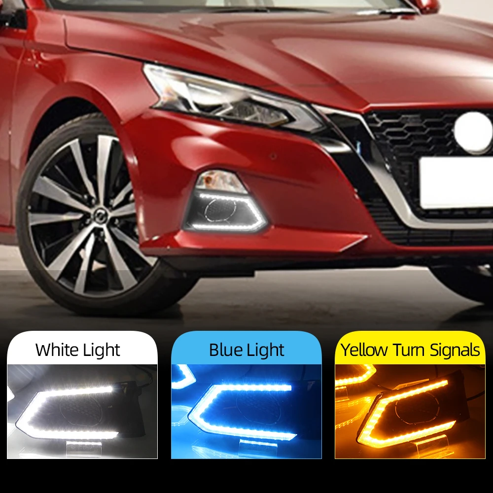 2Pcs For Nissan Altima Teana 2019 2020 LED Daytime Running Light Waterproof Car LED DRL fog Lamp with Turn Signal Relay
2Pcs For Nissan Altima Teana 2019 2020 LED Daytime Running Light Waterproof Car LED DRL fog Lamp with Turn Signal Relay