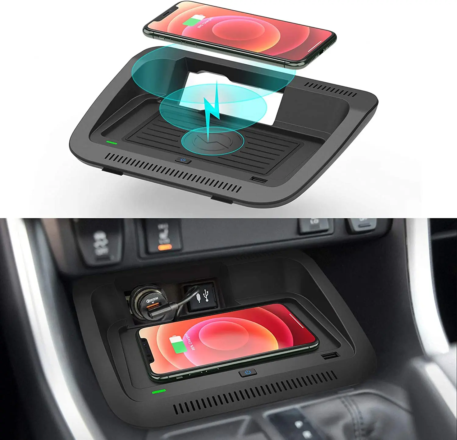 Car Qi Wireless Charger For Toyota RAV4 2023-2019 2022 2021 2020 LE/XLE/TRD/Off-Road/XSE/SE/XSE Mat Accessories
Car Qi Wireless Charger For Toyota RAV4 2023-2019 2022 2021 2020 LE/XLE/TRD/Off-Road/XSE/SE/XSE Mat Accessories