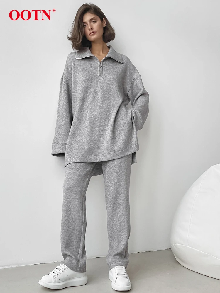 Спортивные Повседневные свитера OOTN, 2 предмета, Осенние серые широкие брюки с эластичной резинкой на талии и рубашки с длинными рукавами, комплекты из двух предметов для женщин, 2023
Спортивные Повседневные свитера OOTN, 2 предмета, Осенние серые широкие брюки с эластичной резинкой на талии и рубашки с длинными рукавами, комплекты из двух предметов для женщин, 2023