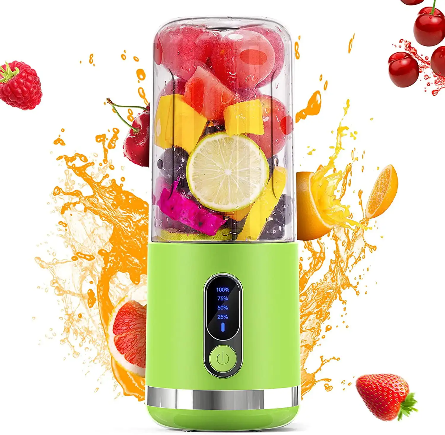 Portable Blender, 450ml Personal Size Blender for Shakes and Smoothies, 2*2000mAh USB Rechargeable Mini Smoothie Blender Mixer
Portable Blender, 450ml Personal Size Blender for Shakes and Smoothies, 2*2000mAh USB Rechargeable Mini Smoothie Blender Mixer