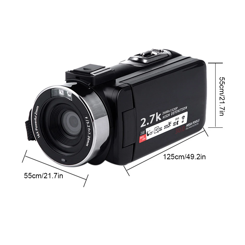 Видеокамера 24MP с ночным видением, ЖК-камера, сенсорный экран 18x Digital зум-рекордер с микрофоном
Видеокамера 24MP с ночным видением, ЖК-камера, сенсорный экран 18x Digital зум-рекордер с микрофоном