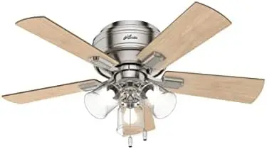 Indoor Low Profile Ceiling Fan with LED Light and Pull Chain Control, 42", Noble Bronze
Indoor Low Profile Ceiling Fan with LED Light and Pull Chain Control, 42", Noble Bronze