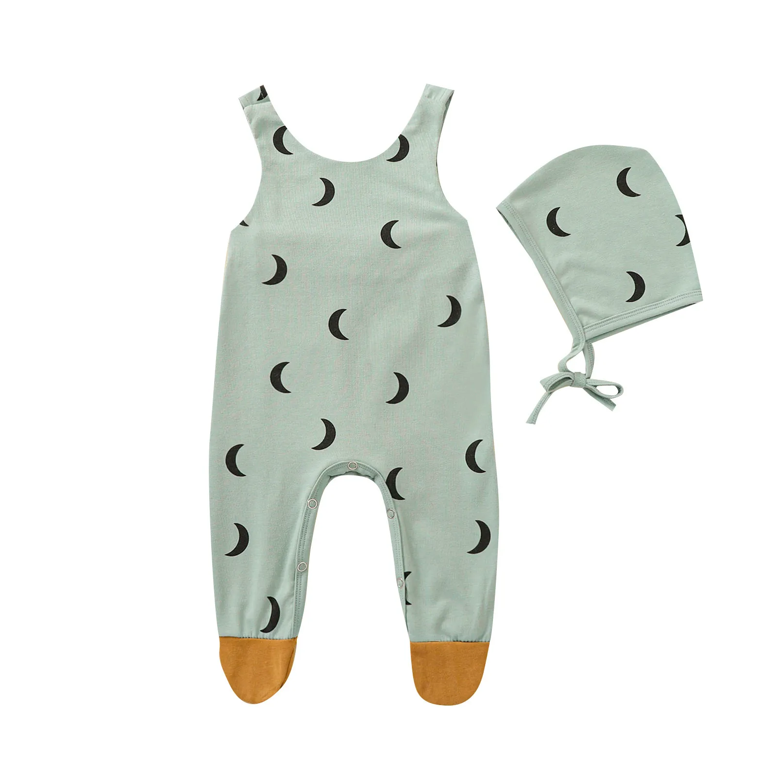Newborn Infant Baby Girls Boys Dotted Moon Print Jumpsuit Romper+Hat Sets Clothing Sets For Children Girl Clothes Children'S Top
Newborn Infant Baby Girls Boys Dotted Moon Print Jumpsuit Romper+Hat Sets Clothing Sets For Children Girl Clothes Children'S Top