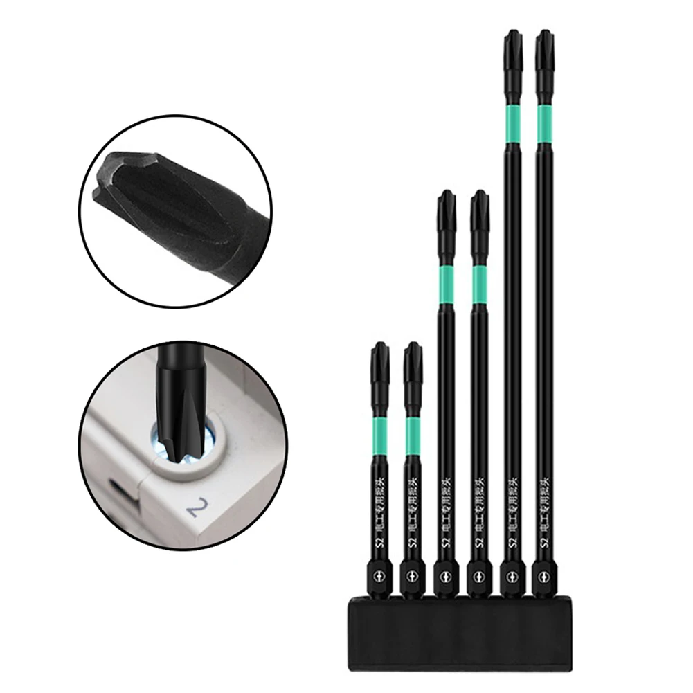 6pcs Magnetic Special Slotted Cross Screwdriver Bit For Electrician Air Switch Socket Switch Hand Tools FPH2 Screw Drive Bit
6pcs Magnetic Special Slotted Cross Screwdriver Bit For Electrician Air Switch Socket Switch Hand Tools FPH2 Screw Drive Bit