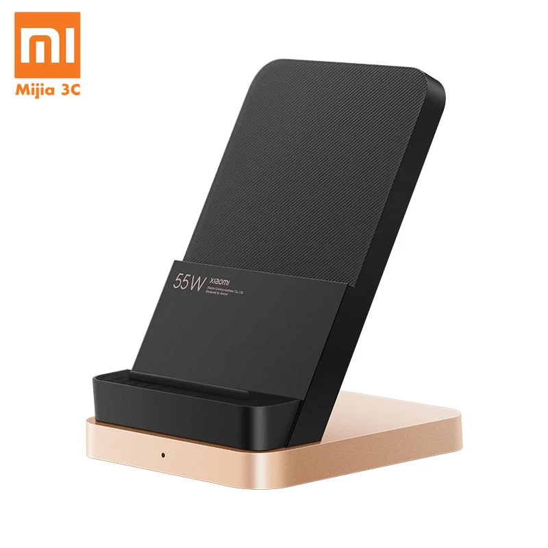 

Xiaomi Vertical Air-cooled Wireless Charger 55W Max with Flash Charging Qi Compatible Multiple Safe Stand Horizontal for Mi 10