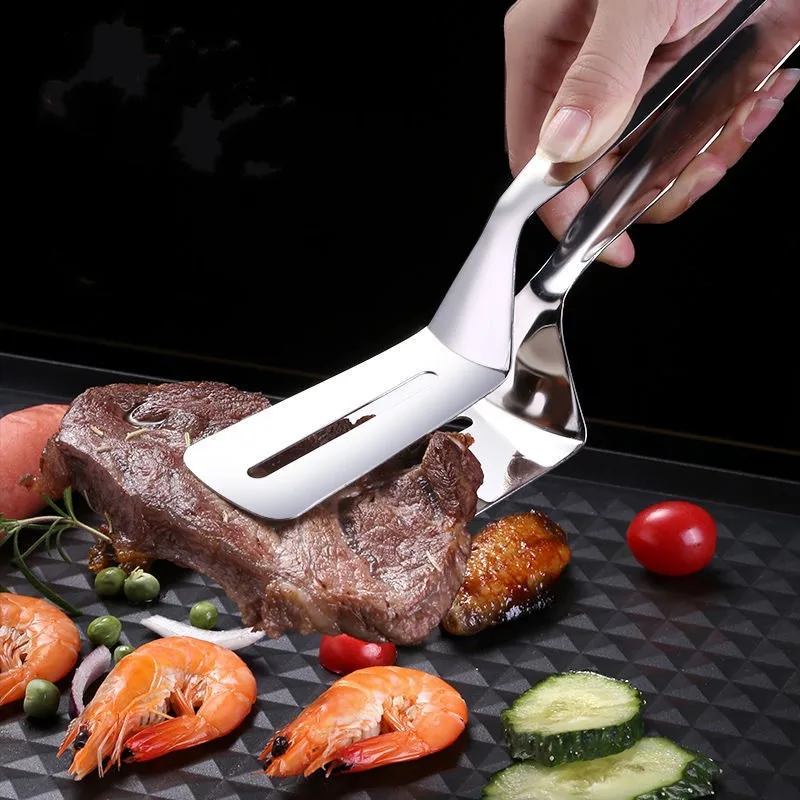 

Household Frying Shovel Pancake Fried Fish Shovel Pizza Steak Clip Barbecue Grilling Tong Kitchen Clamp Cooking Tool