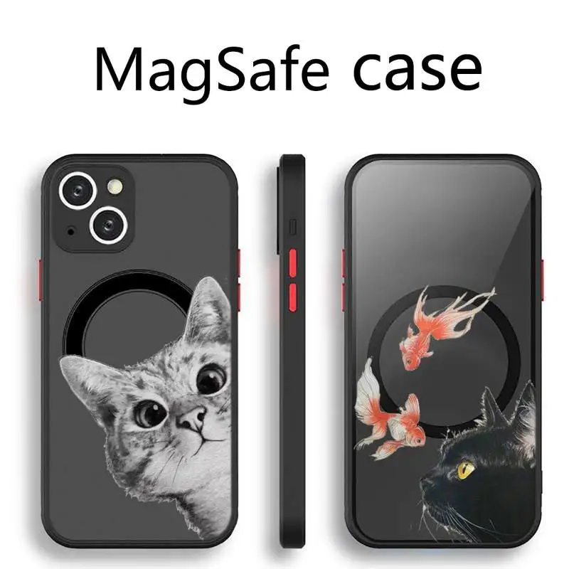 cat cute animal Phone Case Transparent Magsafe Magnetic Magnet For iPhone 13 12 11 Pro Max Mini Wireless Charging Cover
cat cute animal Phone Case Transparent Magsafe Magnetic Magnet For iPhone 13 12 11 Pro Max Mini Wireless Charging Cover