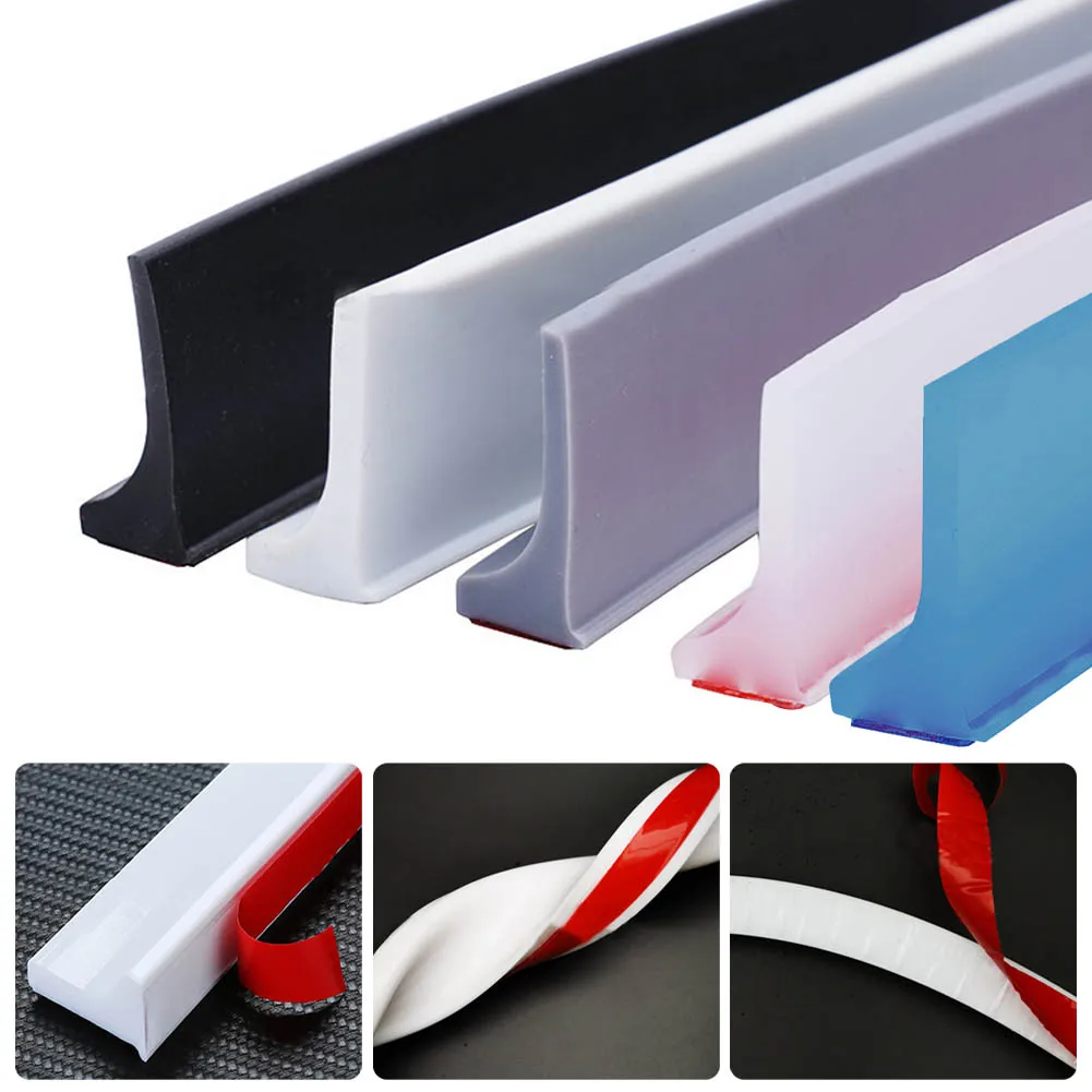Silicone Water Barrier Self-Adhesive Water Barrier Strip Flexible Water Retaining Strip Seal Strip For Shower Bathroom Sink
Silicone Water Barrier Self-Adhesive Water Barrier Strip Flexible Water Retaining Strip Seal Strip For Shower Bathroom Sink