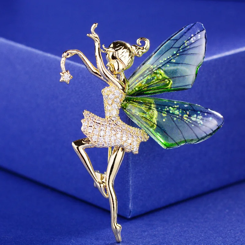 Fashion Korean Version of Fairy Fairy Butterfly Brooch Elegant Cicada Wing Wings Creative Pins Clothing Accessories Corsage
Fashion Korean Version of Fairy Fairy Butterfly Brooch Elegant Cicada Wing Wings Creative Pins Clothing Accessories Corsage