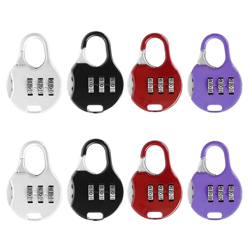 8 Pcs Mini Padlock 3 Digit Combination Lock For Luggage Backpacks Toolbox Gym Locker Cabinets Drawer Hasp
8 Pcs Mini Padlock 3 Digit Combination Lock For Luggage Backpacks Toolbox Gym Locker Cabinets Drawer Hasp
