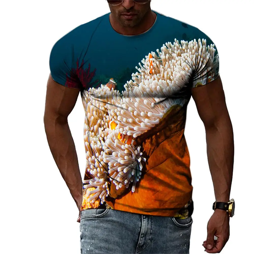Summer Trend Fashion Ocean Pattern Fish Men T-Shirts Casual 3D Print Hip Hop Harajuku Personality Round Neck Short Sleeve top
Summer Trend Fashion Ocean Pattern Fish Men T-Shirts Casual 3D Print Hip Hop Harajuku Personality Round Neck Short Sleeve top