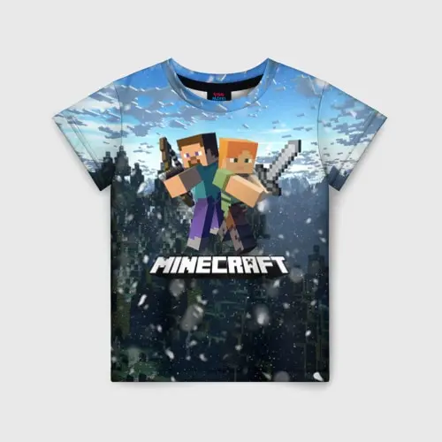 Детская футболка 3D Minecraft /