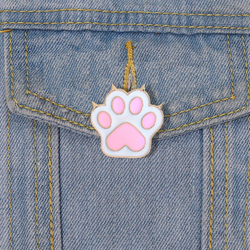 Pink Dog Paw Cat Paw Enamel Pin Cartoon Animal Brooch Lapel Badge Jewelry Gift for Kids Friends
Pink Dog Paw Cat Paw Enamel Pin Cartoon Animal Brooch Lapel Badge Jewelry Gift for Kids Friends