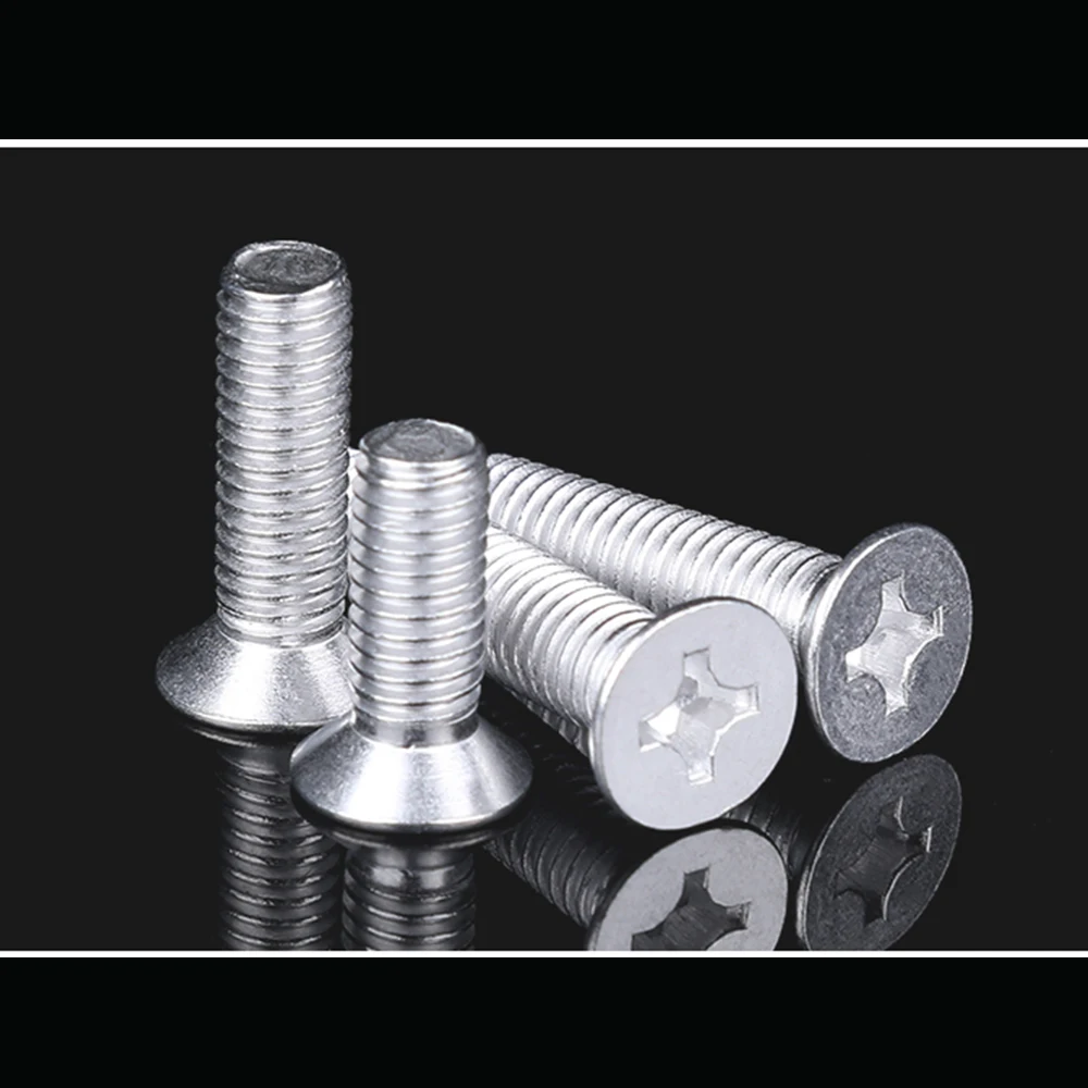 100PCS/lot M1.7-M6 aluminum alloy bolt flat head cross screw KM countersunk head machine screw
100PCS/lot M1.7-M6 aluminum alloy bolt flat head cross screw KM countersunk head machine screw