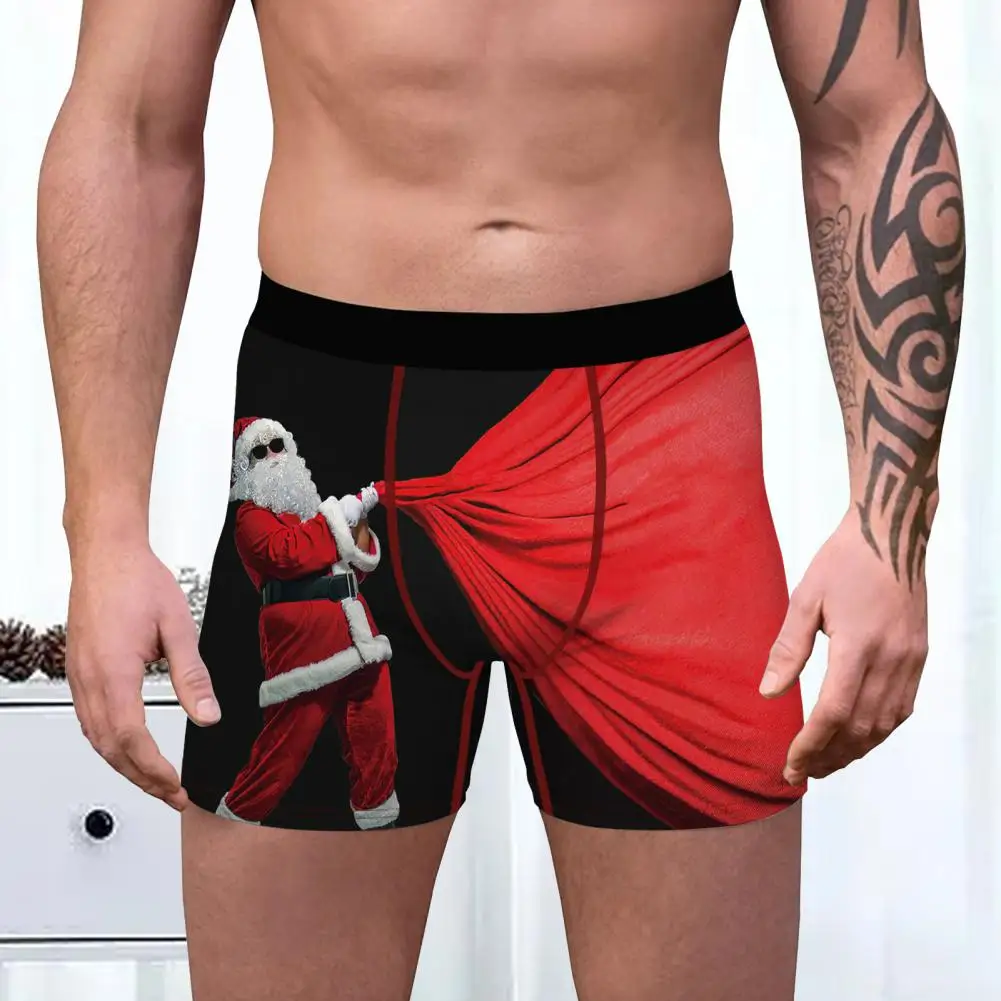 Мужские рождественские трусы, 3D принт, U-выпуклые забавные рождественские мужские шорты Ele t-принт, эластичные мужские трусы 
Мужские рождественские трусы, 3D принт, U-выпуклые забавные рождественские мужские шорты Ele t-принт, эластичные мужские трусы