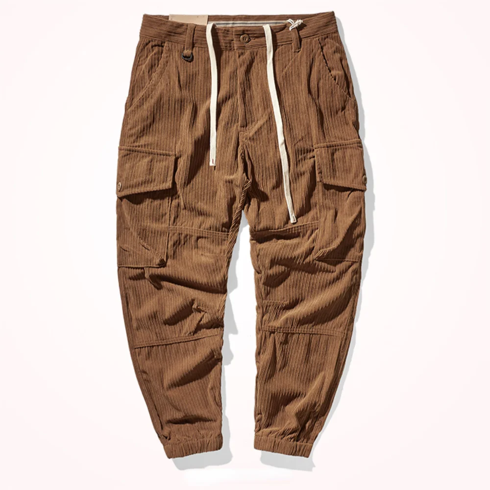 Thick American retro corduroy overalls casual in autumn and winter Multi-pocket loose leg pants men
Thick American retro corduroy overalls casual in autumn and winter Multi-pocket loose leg pants men
