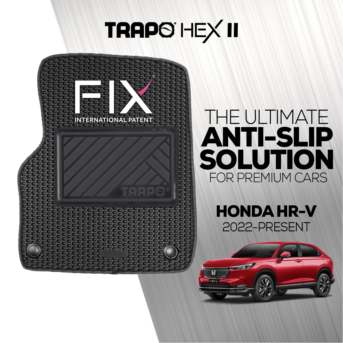 Трапециевидный шестигранный автомобильный коврик Honda HR-V S,E,V (2022-присутствует)
Трапециевидный шестигранный автомобильный коврик Honda HR-V S,E,V (2022-присутствует)