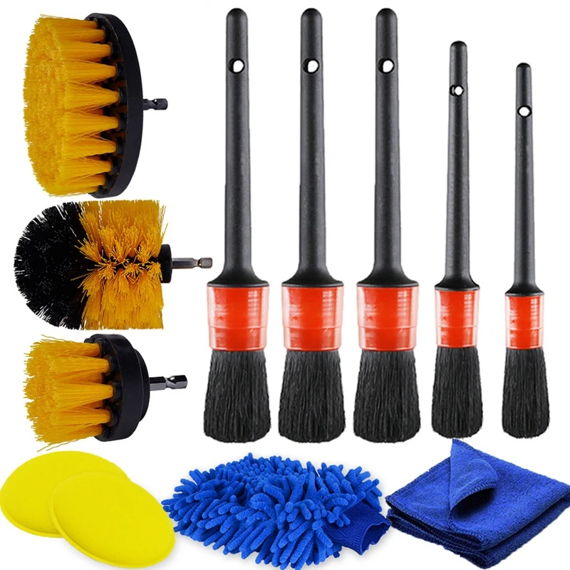 12Pcs Car Cleaning Detailing Brush Set Scrubber Drill Brush Set For Car Wheels Dashboard Dirt Dust Cleaning Car Rim
12Pcs Car Cleaning Detailing Brush Set Scrubber Drill Brush Set For Car Wheels Dashboard Dirt Dust Cleaning Car Rim