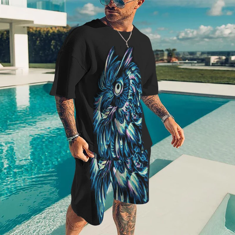 Summer Man T Shirt Set Beach Oversized Tracksuit Owl 3D Printed Designer Short Sleeve Custom Clothing Retro New Fashion 2022 Tee
Summer Man T Shirt Set Beach Oversized Tracksuit Owl 3D Printed Designer Short Sleeve Custom Clothing Retro New Fashion 2022 Tee
