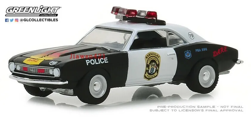 1/64 Scale Diecast Car Model Toys 1967 Chevrolet Camaro Custom Police GreenLight Die-Cast Metal Vehicle For Gift Kids Boys Play
1/64 Scale Diecast Car Model Toys 1967 Chevrolet Camaro Custom Police GreenLight Die-Cast Metal Vehicle For Gift Kids Boys Play