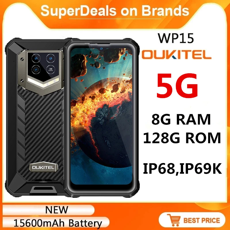Oukitel WP15 смартфон с 5,7-дюймовым дисплеем, восьмиядерным процессором, ОЗУ 8 Гб, ПЗУ 15600 ГБ, 48 МП, Android 128
Oukitel WP15 смартфон с 5,7-дюймовым дисплеем, восьмиядерным процессором, ОЗУ 8 Гб, ПЗУ 15600 ГБ, 48 МП, Android 128