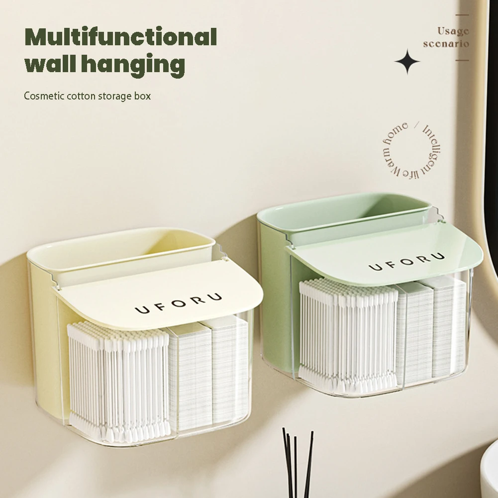 Wall Mounted Cosmetic Cotton Storage Box Dustproof With Lid Makeup Organizer Multifunctional Storage Organizer Bathroom Boxes
Wall Mounted Cosmetic Cotton Storage Box Dustproof With Lid Makeup Organizer Multifunctional Storage Organizer Bathroom Boxes