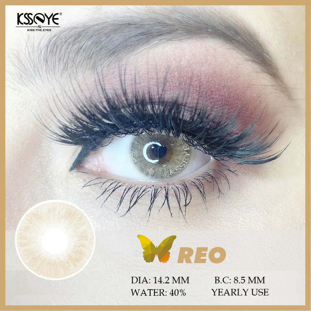 KSSEYE 1 пара цветных линз серии LAREEN контакты для глаз Красота глаз Косметика наглазник контактные цветные контактные линзы