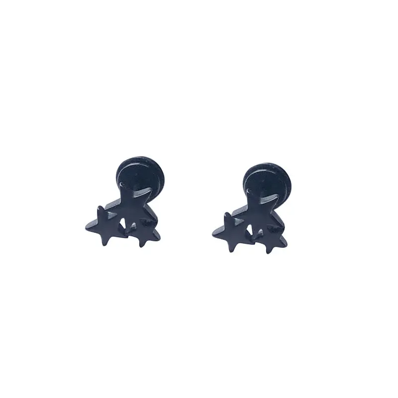 Punk Black Stainless Steel Star Earrings 2023 Trend Personality Charms Flat Sexy Stud Earrings For Women Men Party Jewelry Gifts
Punk Black Stainless Steel Star Earrings 2023 Trend Personality Charms Flat Sexy Stud Earrings For Women Men Party Jewelry Gifts