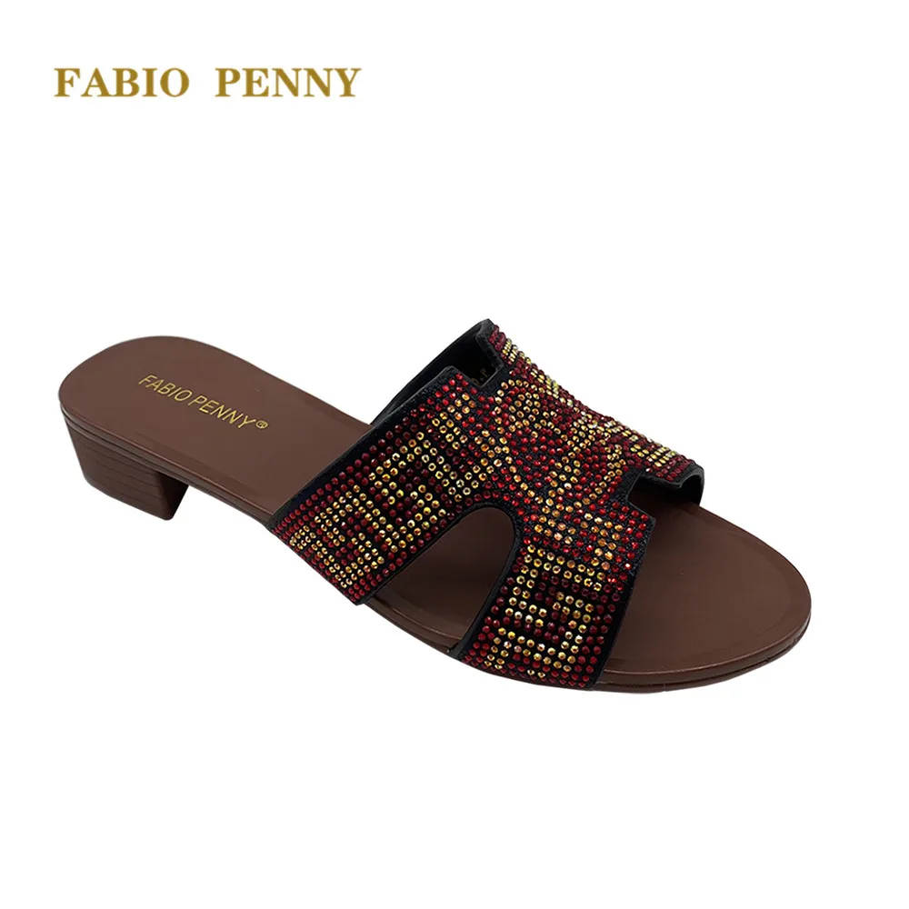 FABIO PENNY Italian style new diamond-encrusted ladies' summer slippers for party ladies
FABIO PENNY Italian style new diamond-encrusted ladies' summer slippers for party ladies