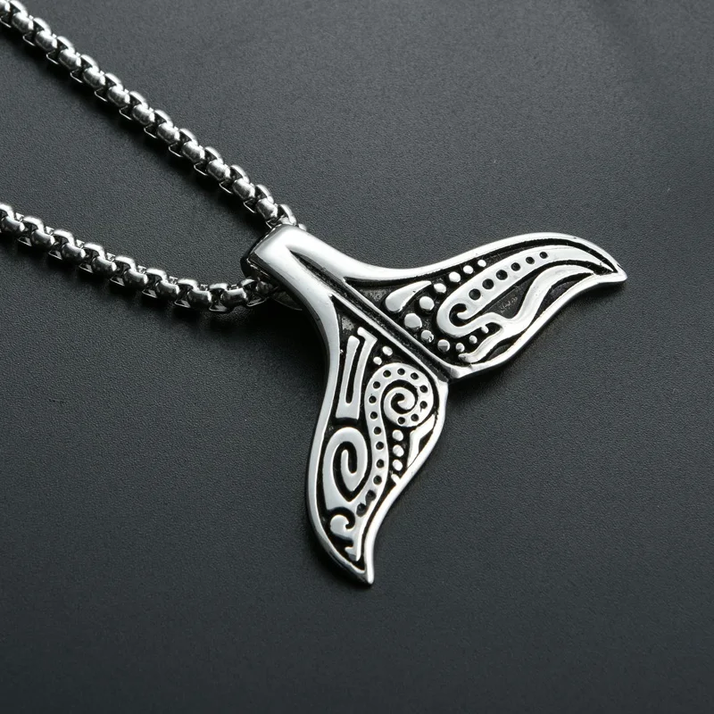 Lovely Stainless Steel Whale Tail Pendant Chain Necklace for Men or Women Punk Rock Biker Rider Jewelry Best Gift for Christmas
Lovely Stainless Steel Whale Tail Pendant Chain Necklace for Men or Women Punk Rock Biker Rider Jewelry Best Gift for Christmas