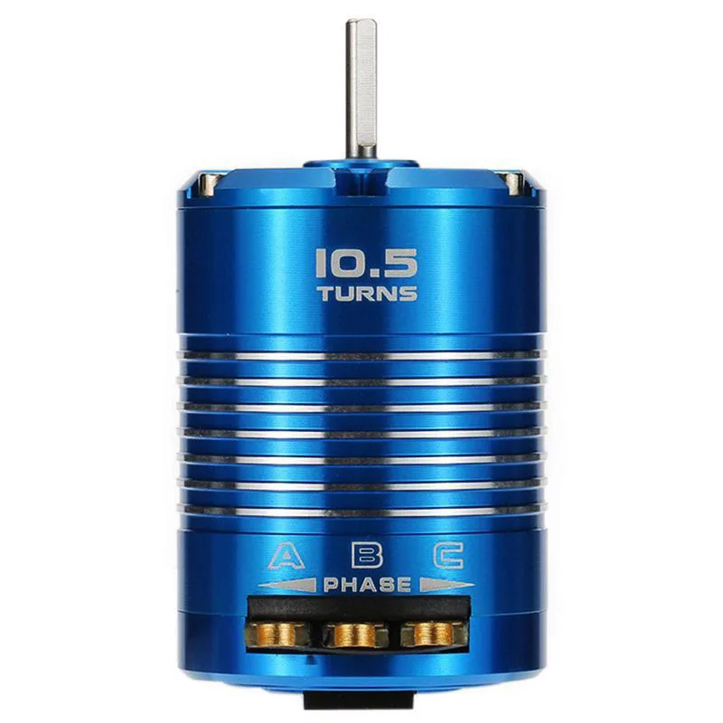 High Efficiency 540 Sensored Brushless Motor for 1/10 RC Car Blue, 10.5T 3450KV
High Efficiency 540 Sensored Brushless Motor for 1/10 RC Car Blue, 10.5T 3450KV