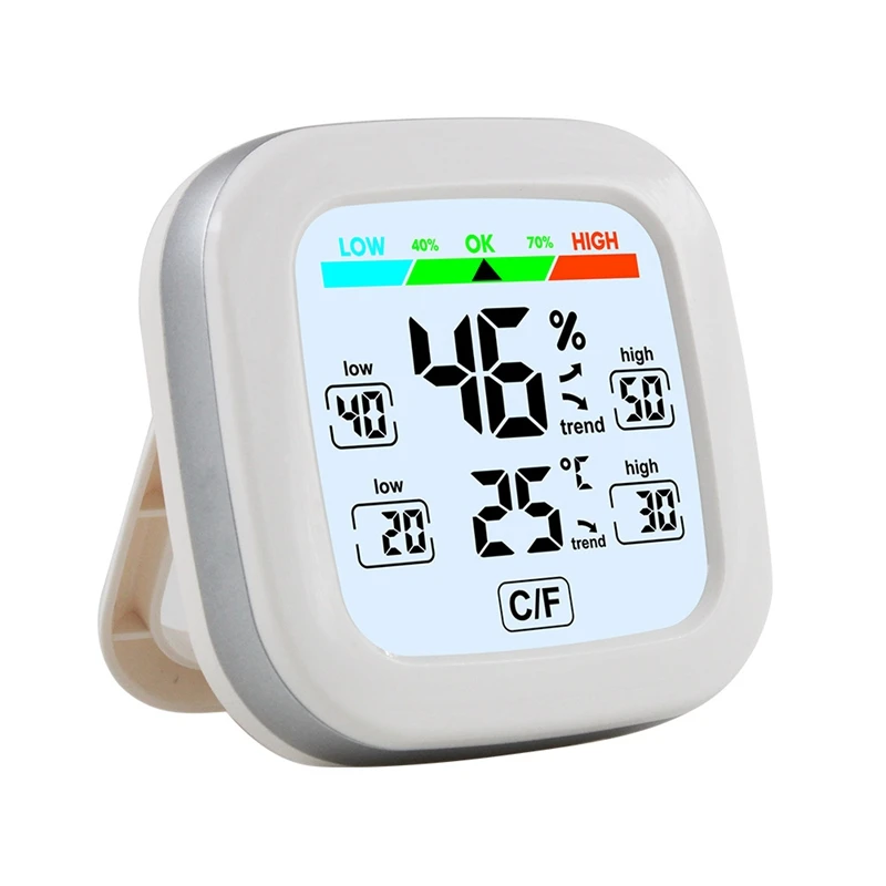TOP Digital Hygrometer Thermometer With Trend Comfort Display Wall Clock Temperature Humidity Sensor Home Decor
TOP Digital Hygrometer Thermometer With Trend Comfort Display Wall Clock Temperature Humidity Sensor Home Decor