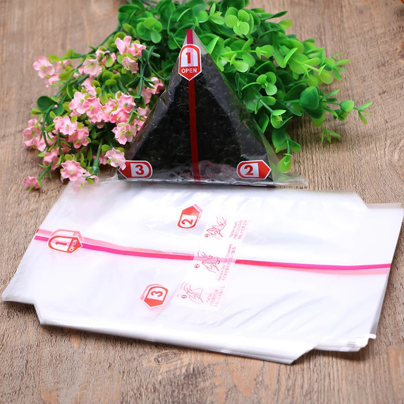 

20Pcs Double Layers Triangle Rice Ball Packing Bag Seaweed Onigiri Sushi Bag Sushi Making Packaging Bag Tools Accessories