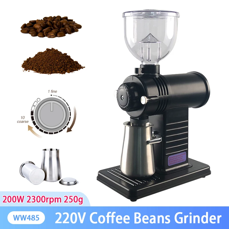 220V Electric Coffee Grinder Machine Coffee Beans Particle Fully Detachable Nuts Herbs Grains Coffee Beans Grinder Machine
220V Electric Coffee Grinder Machine Coffee Beans Particle Fully Detachable Nuts Herbs Grains Coffee Beans Grinder Machine