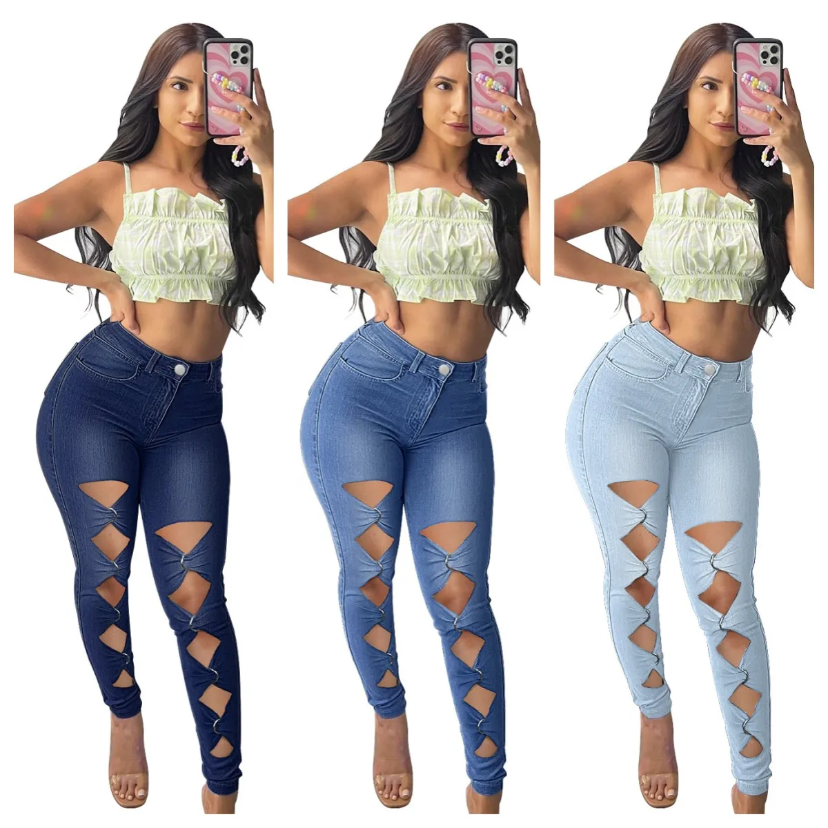 2022 Fall New High Waist Ripped Jeans For Women Fashion Stretch Slim Denim Pencil Pants Street Hipster Trousers S-3XL Drop Ship
2022 Fall New High Waist Ripped Jeans For Women Fashion Stretch Slim Denim Pencil Pants Street Hipster Trousers S-3XL Drop Ship
