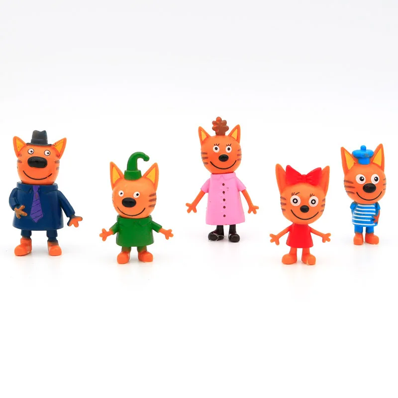 New Hot 3/5Pcs Three Little Kitten PVC Anime Figure Russian Cartoon Happy e-Cat Family Figurine Model Doll Toy for Child Gift
New Hot 3/5Pcs Three Little Kitten PVC Anime Figure Russian Cartoon Happy e-Cat Family Figurine Model Doll Toy for Child Gift