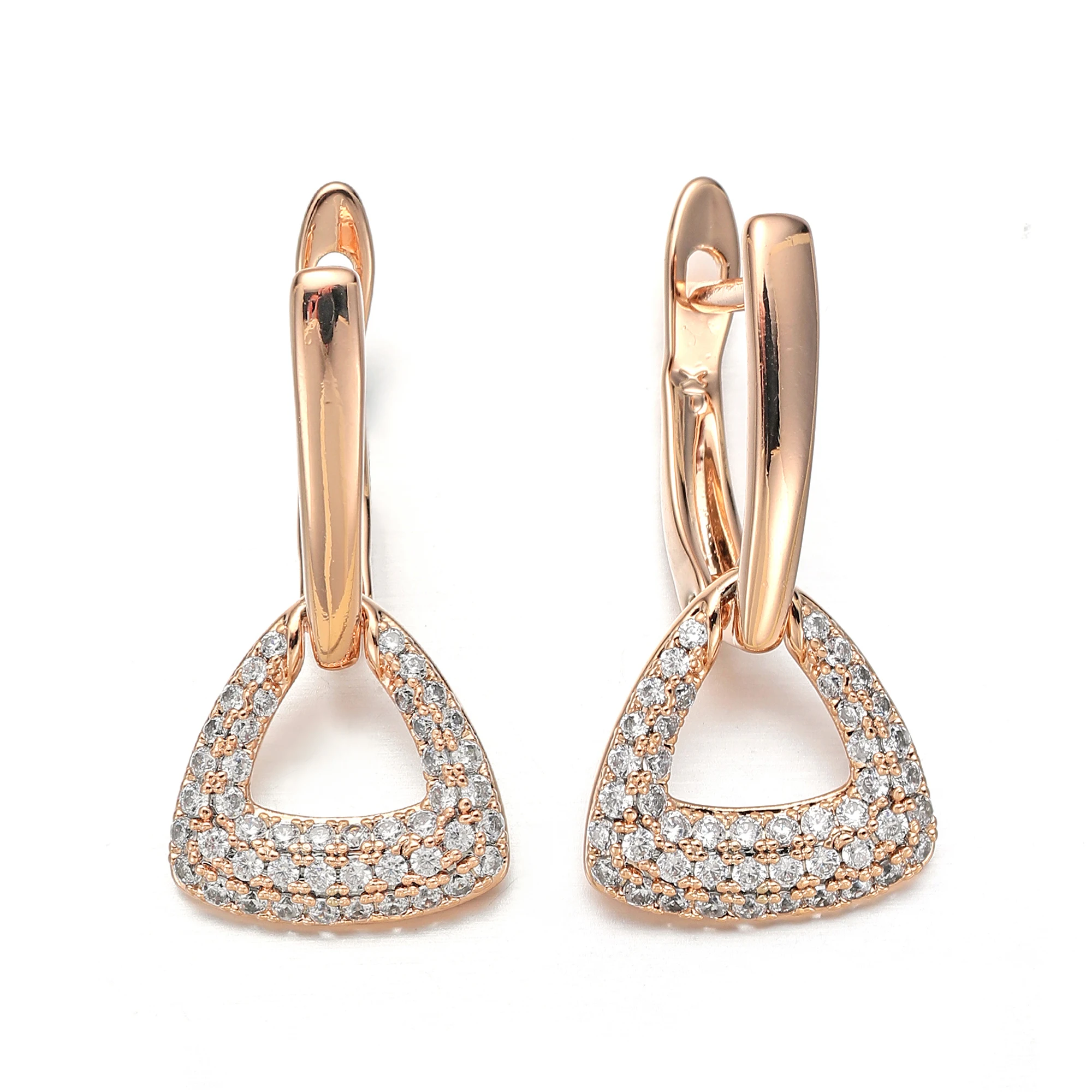 Luxury Copper 585 Rose Gold Color Earrings Crystal Geometric Hollow Dangle Drop Earrings for Women Girls Gifts Jewelry
Luxury Copper 585 Rose Gold Color Earrings Crystal Geometric Hollow Dangle Drop Earrings for Women Girls Gifts Jewelry