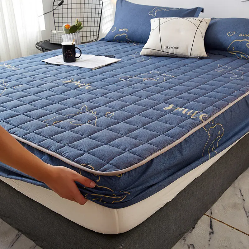 Bed Cover Solid Mattress Protector Elastic Breathable Linens Quilting Process Bed Mattress Cover Anti-mite Washable Mattress Pad
Bed Cover Solid Mattress Protector Elastic Breathable Linens Quilting Process Bed Mattress Cover Anti-mite Washable Mattress Pad