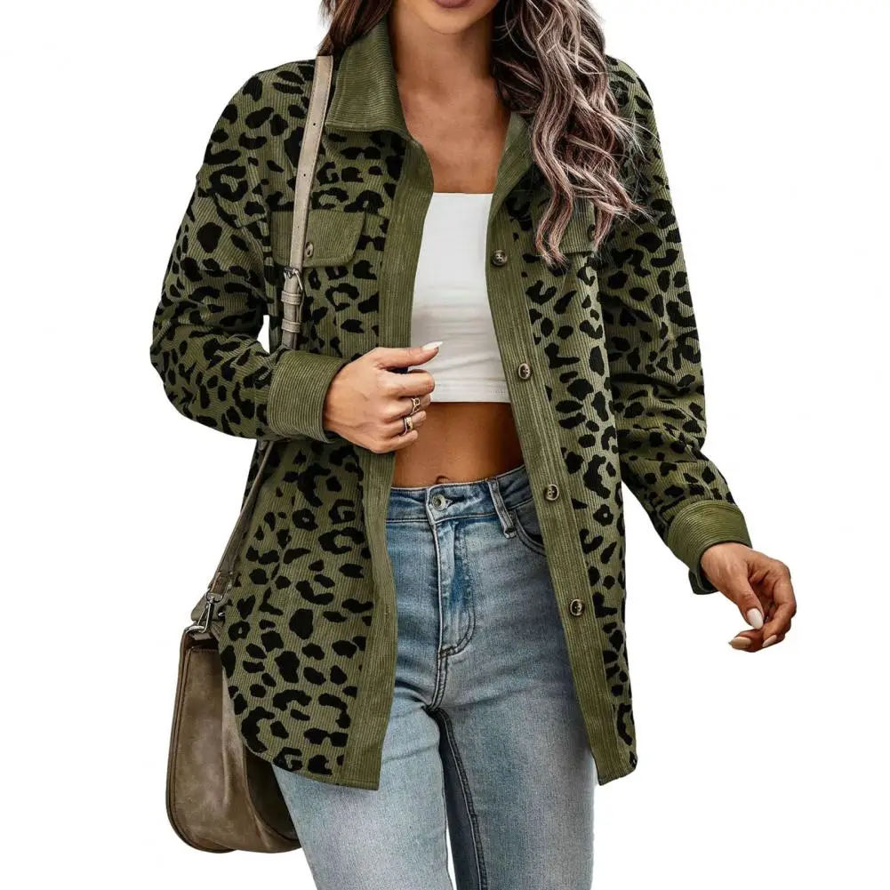 2022 Winter Autumn Leopard Jacket Women Corduroy Jacket Coat Women Overshirt Long Sleeve Winter Loose Shirt Jackets for Women
2022 Winter Autumn Leopard Jacket Women Corduroy Jacket Coat Women Overshirt Long Sleeve Winter Loose Shirt Jackets for Women