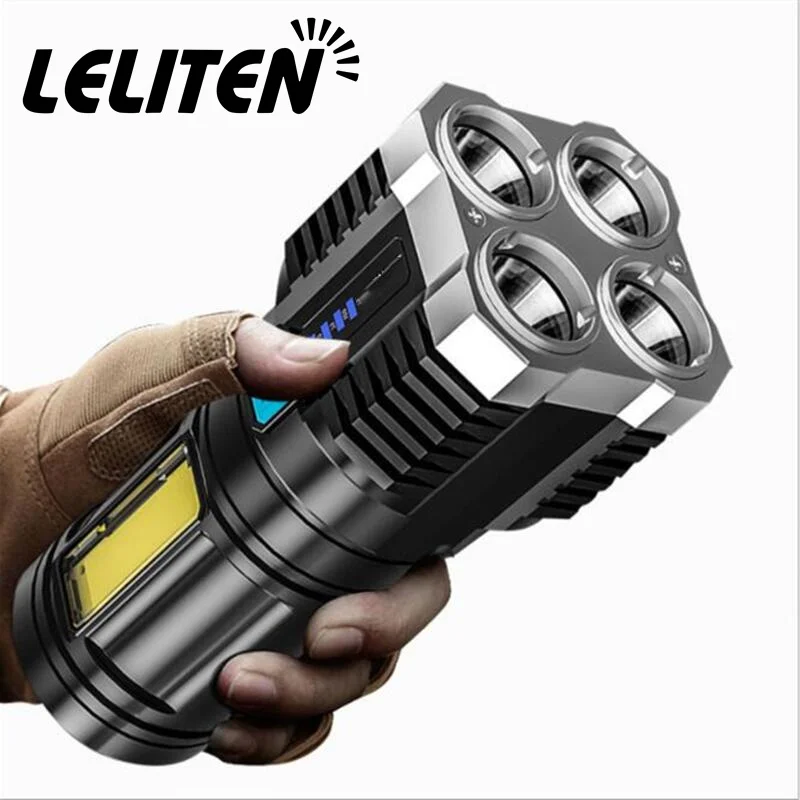 ABS Plastic 4 Lighting Light 4 LED COB Flashlight Mini Portable hand lantern USB Rechargeable With Built-in 18650 Battery
ABS Plastic 4 Lighting Light 4 LED COB Flashlight Mini Portable hand lantern USB Rechargeable With Built-in 18650 Battery