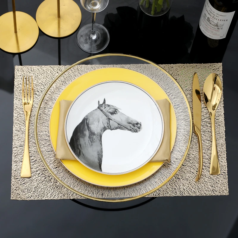 Luxury European American Modern Simple Model Room Western Tableware Ma Tou Light Luxury Dining Plate Hotel Set
Luxury European American Modern Simple Model Room Western Tableware Ma Tou Light Luxury Dining Plate Hotel Set