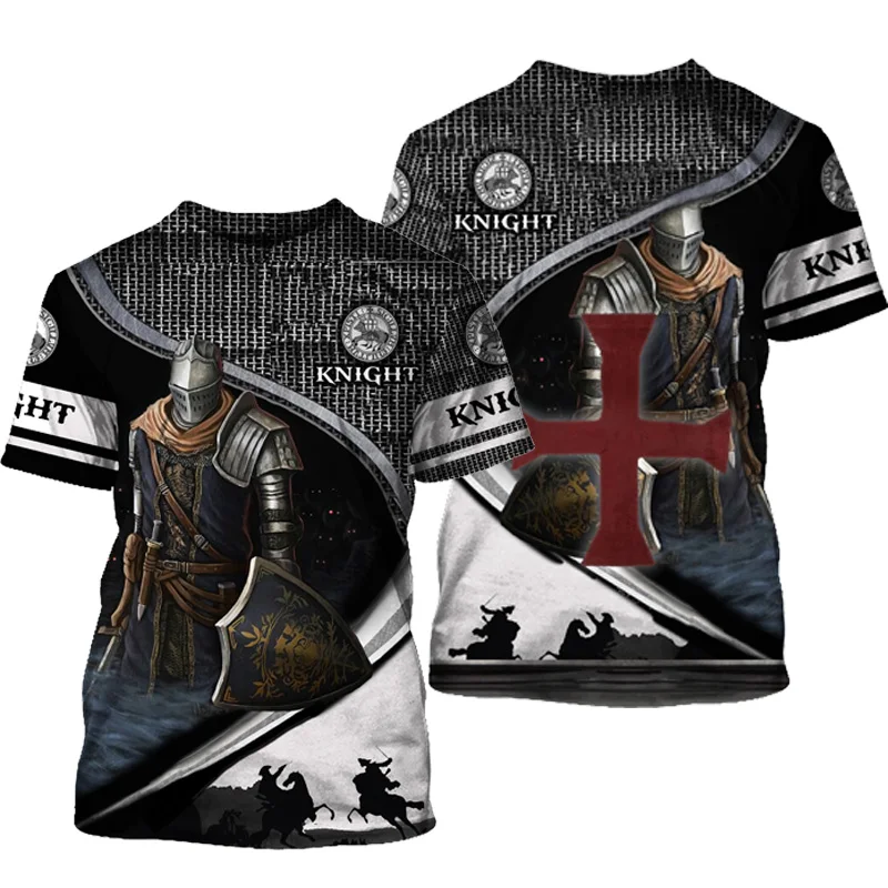 2022 Knights Templar Armor warrior 3D printing T shirt 2021 Summer Men's Fashion Casual Short Sleeve Top Funny design t shirts
2022 Knights Templar Armor warrior 3D printing T shirt 2021 Summer Men's Fashion Casual Short Sleeve Top Funny design t shirts