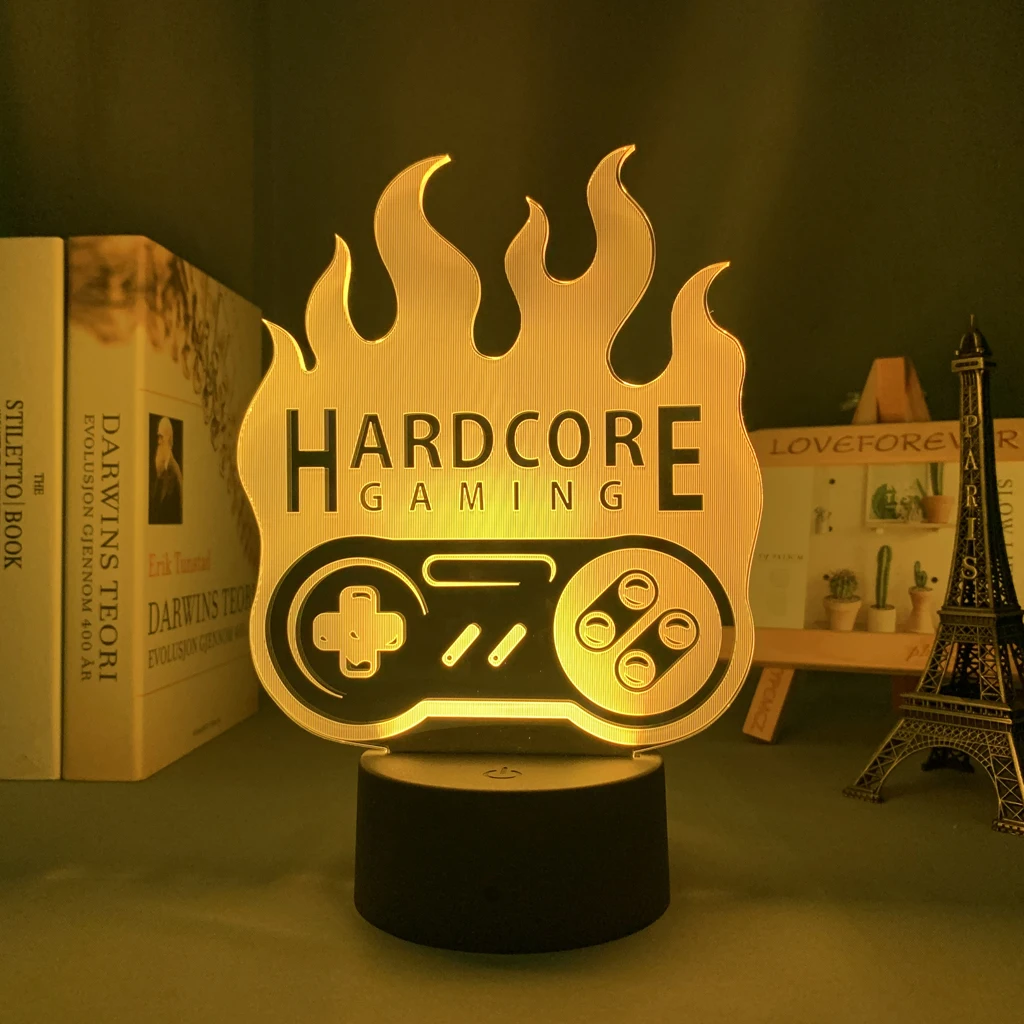 Game Controller Led Light Hardcore for Child Bedroom Decoration Lighting Birthday Gift Kids Gaming Room 3d Night Lamp Bedside
Game Controller Led Light Hardcore for Child Bedroom Decoration Lighting Birthday Gift Kids Gaming Room 3d Night Lamp Bedside