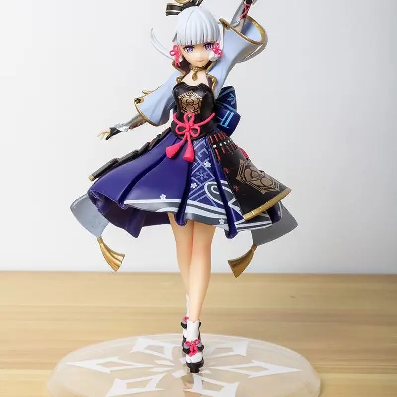 

23cm Genshin Impact Kamisato Ayaka Game Anime Figure Lady Egret Princess Doll Pvc Action Figurine Statue Model Toys Gifts