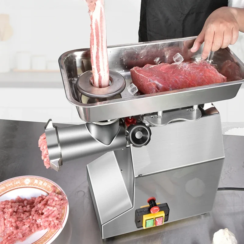 

Мясорубка, коммерческая Автоматическая машинка для набивки мяса без подшипников, электрическая высокомощная машинка для набивки мяса из нержавеющей стали
